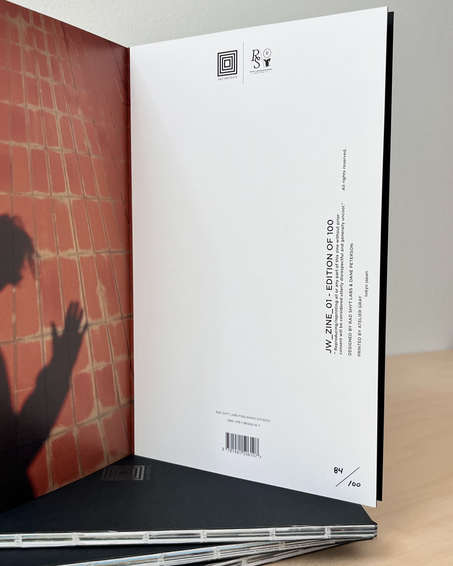 JULY WETSUITS Art book / Zine(100部限定品)