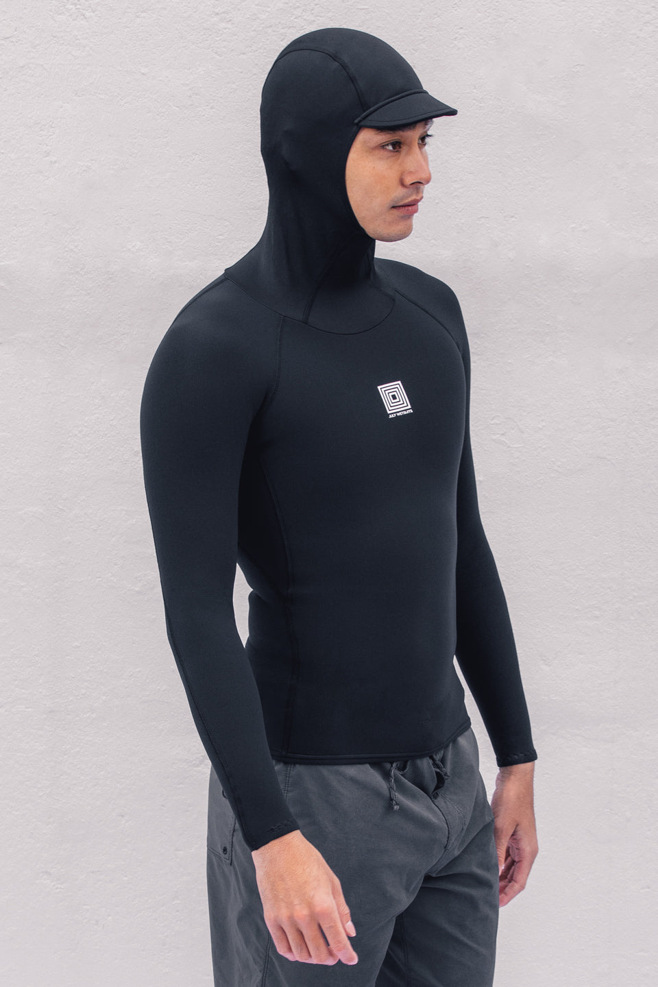 Unisex フード付きプルオーバー ロングタッパー - 1mm